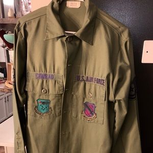 Vietnam Era Air Force Fatigue Shirt xl